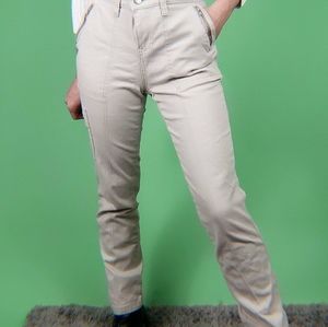 Khaki Tan Cargo Straight Leg Pant